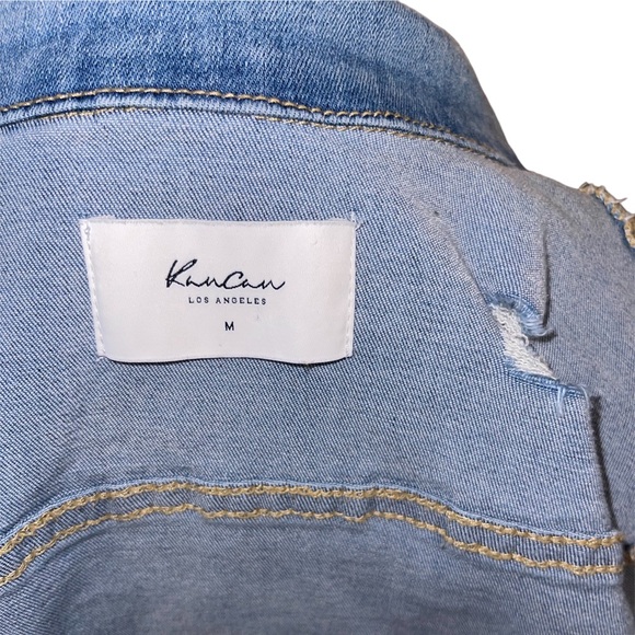 KanCan distressed cropped jean jacket - Picture 6 of 7